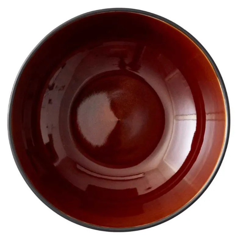 Salatskål 30 cm svart/amber
