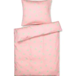 Sangfugl sengetøy 70x100 baby rosa