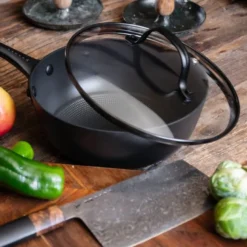 Sautépanne i støpejern med Honeycomb keramisk belegg 20 cm