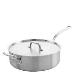 Sautépanne med lokk 26 cm 3,5L rustfritt stål