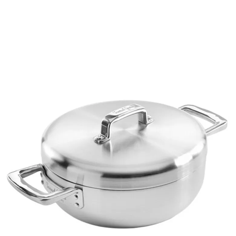 Sautépanne med lokk 24 cm urban rustfritt stål