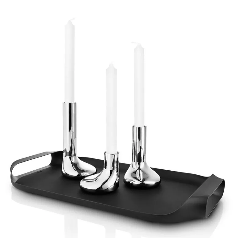 Serveringsbrett 43x25 cm svart