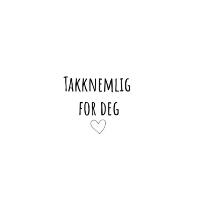 Servietter lunsj 33x33 cm 20 stk "takknemlig for deg"