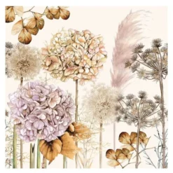Serviett 33x33 cm 20 stk Dried Flowers