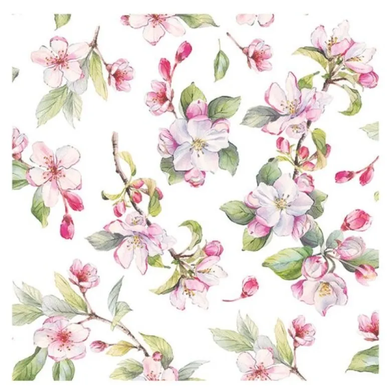 Serviett 33x33 cm 20 stk Spring Blossom