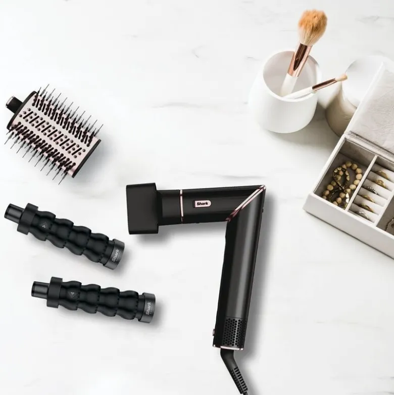 Shark Beauty FlexStyle 3-i-1 multistyler og hårføner HD426EU svart/rosé