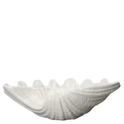 Shell skål 34x33 cm hvit