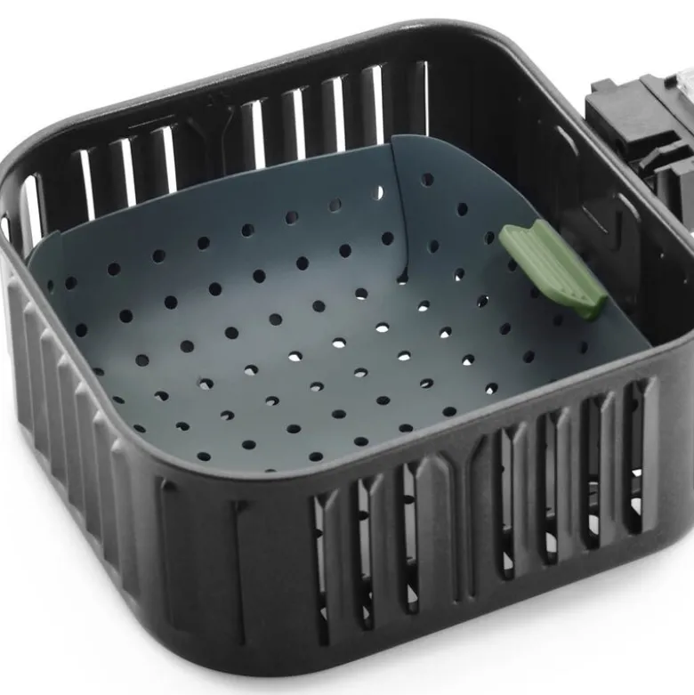 Silikonmatte til airfryer 22,5x22,5 cm grå