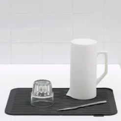SinkSide oppvaskmatte silikon 32,5x43,8 cm mørk grå