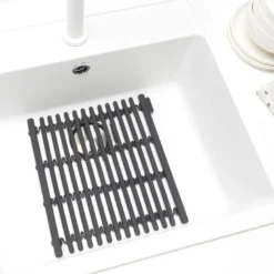 SinkSide oppvaskmatte silikon 30x30 cm mørk grå