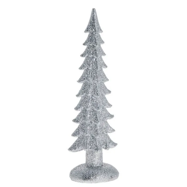 Sissia juledekorasjon tre 15 cm sølv