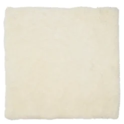 Sitteunderlag new zealand kort ull 40x40 cm white
