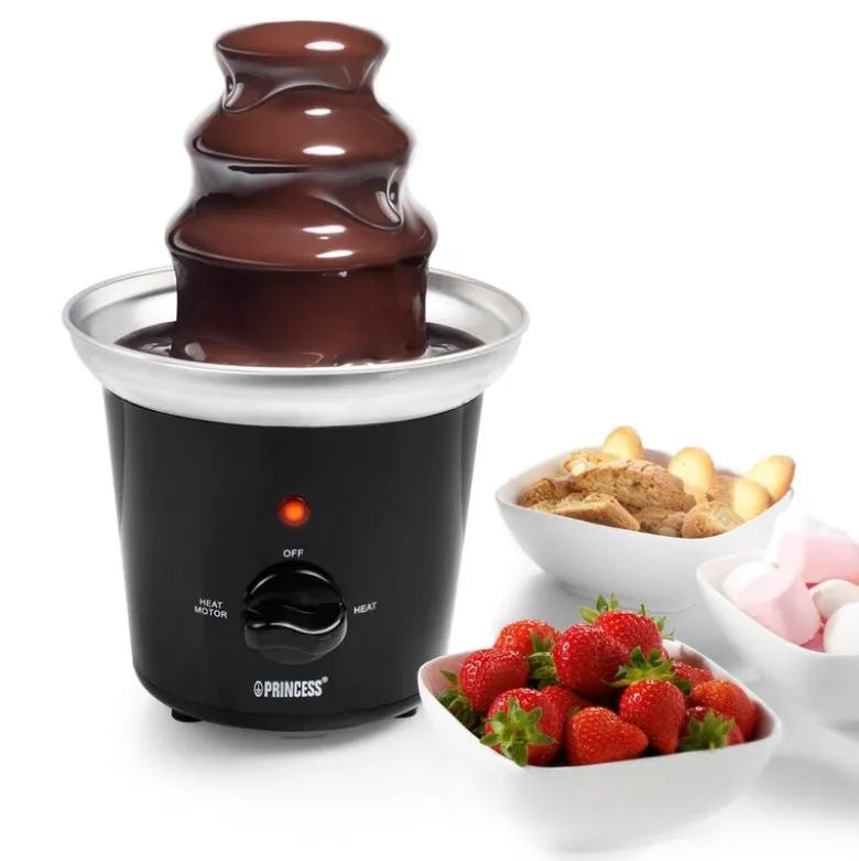 Sjokoladefontene 292994 i rustfritt stål 32W svart
