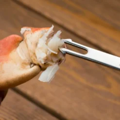 Skalldyrsett med gaffel og tang 3 deler stål