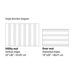 Skinny Stripe dørmatte 46x71 cm birch