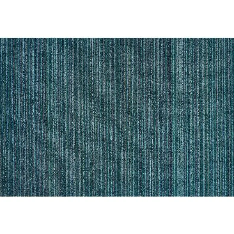 Skinny Stripe dørmatte 61x91 cm turquoise