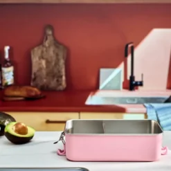 Smart box lunsjboks 1,2L lys rosa