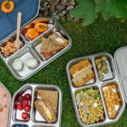 Smart box lunsjboks 1,2L stål/blå