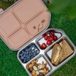 Smart box lunsjboks 1,2L stål/rosa