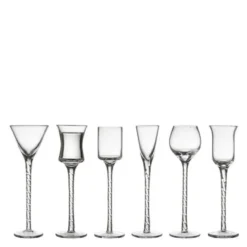 Snapsglass rom 18 cm 6 stk klar