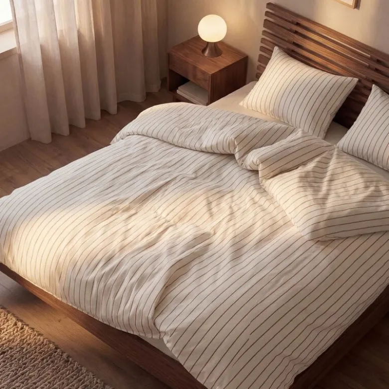 Soft sengesett 150x210 cm offwhite/karamell