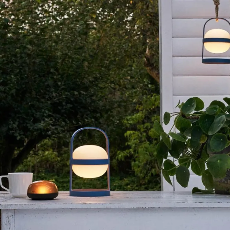 Soft Spot Solar solcellelampe circular 18,5 cm sky blue