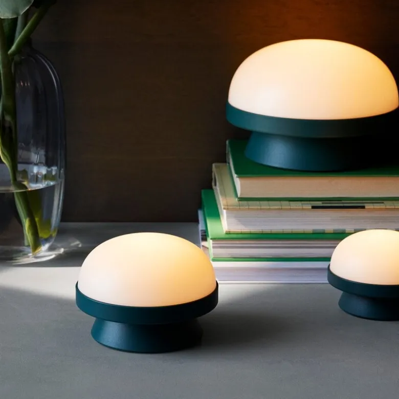 Soft Spot Solar solcellelampe dots 10,5 cm forest green
