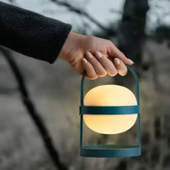 Soft Spot Solar solcellelampe circular 18,5 cm forest green