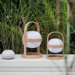 Soft Spot Solar solcellelampe circular 25 cm wheat