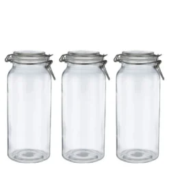 Sogn glasskrukke sett 1,2L 3 stk klar