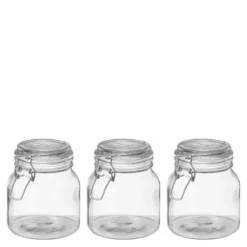 Sogn glasskrukke sett 0,5L 3 stk klar