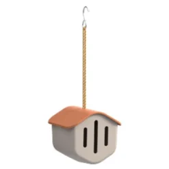 Sommerfuglhus 14 cm beige terrakotta