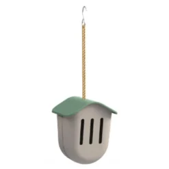 Sommerfuglhus 19 cm taupe grønn
