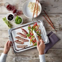 Specialties 5 teppanyaki stekeplate 39x27 cm rustfritt stål