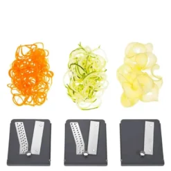 Spiralizer med 3 kniver: 2mm, 3mm og spiraler