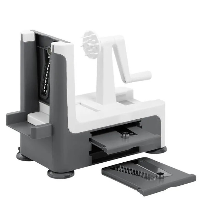 Spiralizer med 3 kniver: 2mm, 3mm og spiraler