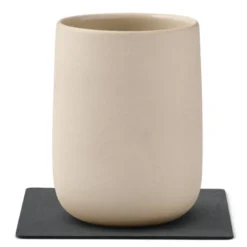 Square Nupo glassbrikke 10x10 cm antrasitt