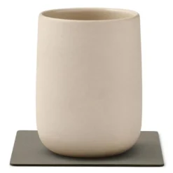 Square Nupo glassbrikke 10x10 cm flint grey
