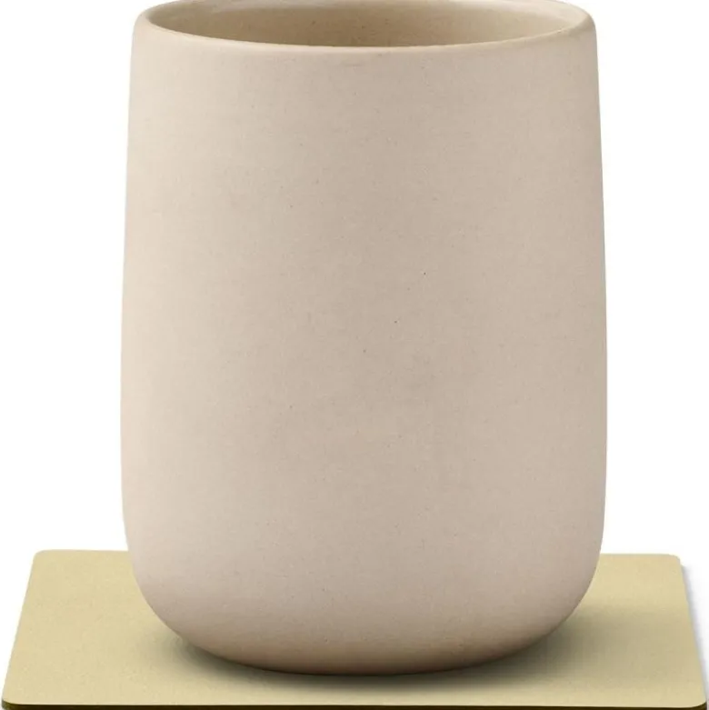 Square Nupo glassbrikke 10x10 cm lemon sorbet