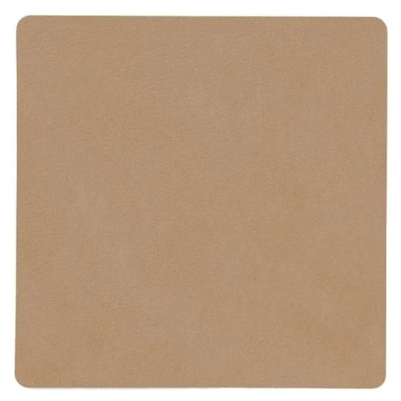 Square Nupo glassbrikke 10x10 cm nougat