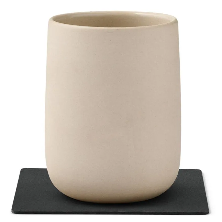 Square Nupo glassbrikke 10x10 cm svart