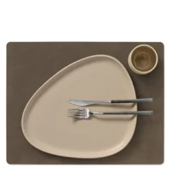 Square Nupo spisebrikke L 35x45 cm caviar