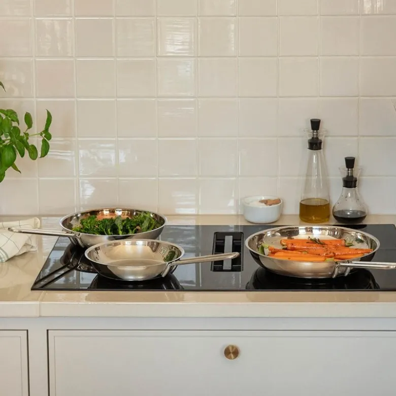 Stainless Steel stekepanne 28 cm