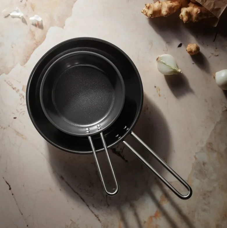 Stainless Steel stekepanne 24 cm keramisk Slip-Let® belegg