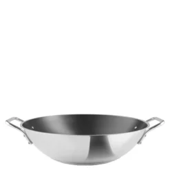 Stainless Steel wok 5L 32 cm keramisk Slip-Let® belegg