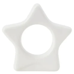 Star serviettring 8x8 cm hvit