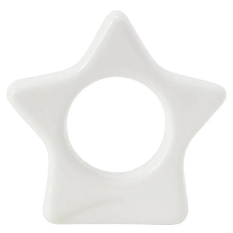 Star serviettring 8x8 cm hvit