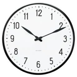 Station veggur 21 cm hvit/svart