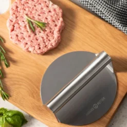 Steel Essentials burgerpresse 14 cm børstet