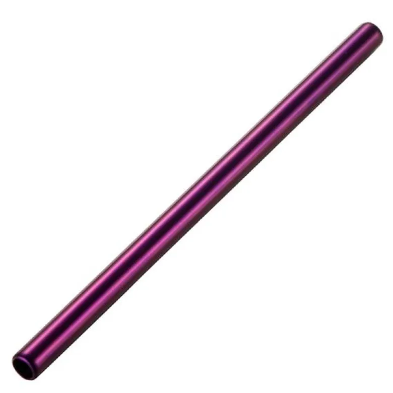 Steelpipe sugerør 15 cm lilla
